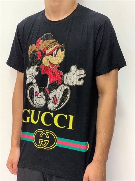 gucci t-shirt mickey|mickey mouse wearing gucci.